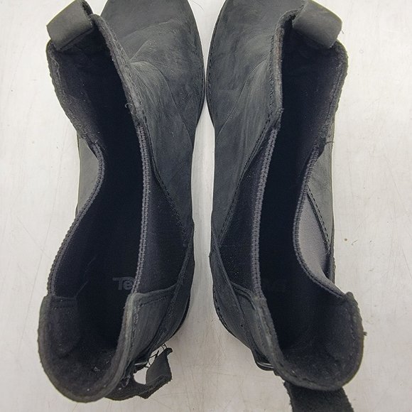 Teva Ellery Chelsea Womens 8.5 Black Waterproof Pull On Boots Casual 1111772 - Picture 8 of 14